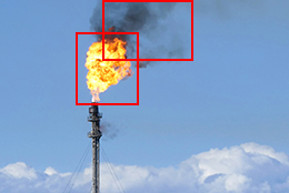 Oil and Gas fire smoke